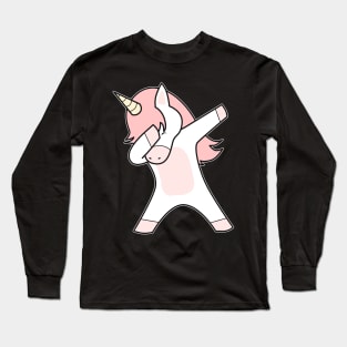 Dabbing Unicorn Long Sleeve T-Shirt